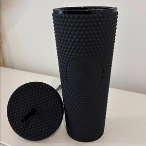 Starbucks 24oz matte black jelly studded cold cup tumbler venti size travel cup